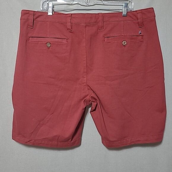 Tailor Vintage 24/7 Smart Chino Shorts Mens 38 Red Comfort MSRP $88 Flaw - Picture 5 of 13